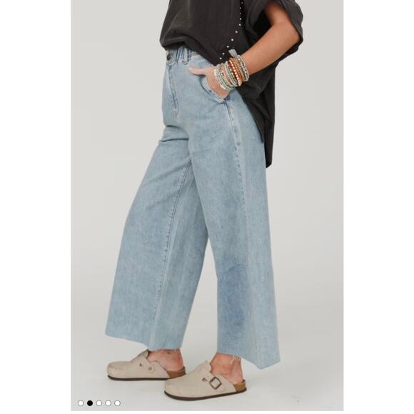 Three Bird Nest Simply You Wide Leg Jeans - Picture 2 of 7